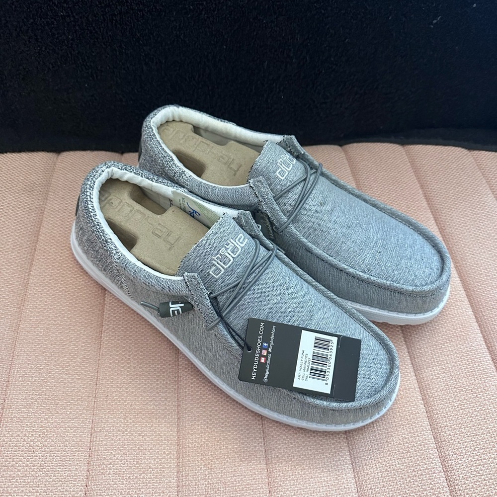 NWT! Men’s size 12 Hey Dudes Wally Funk Magnetite Shoes
